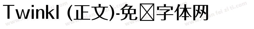 Twinkl (正文)字体转换